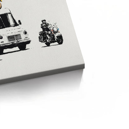 Banksy Burger Van - Canvas