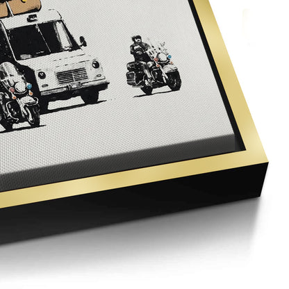 Banksy Burger Van - Canvas