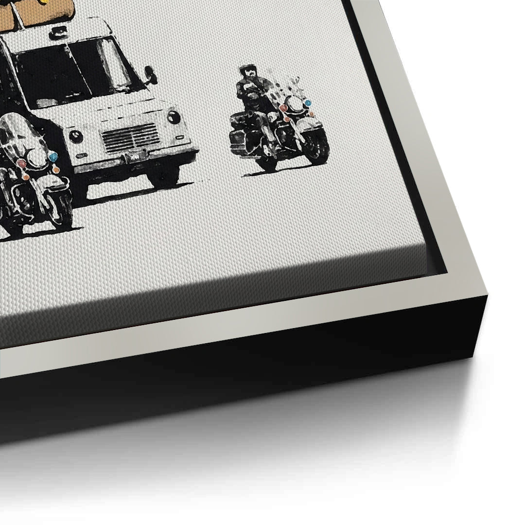 2Banksy Burger Van - Canvas