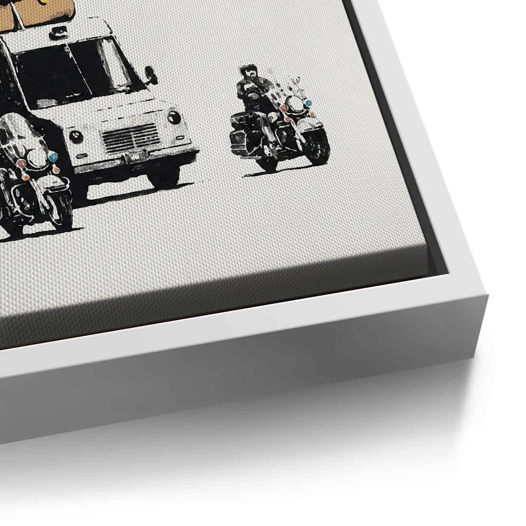 2Banksy Burger Van - Canvas