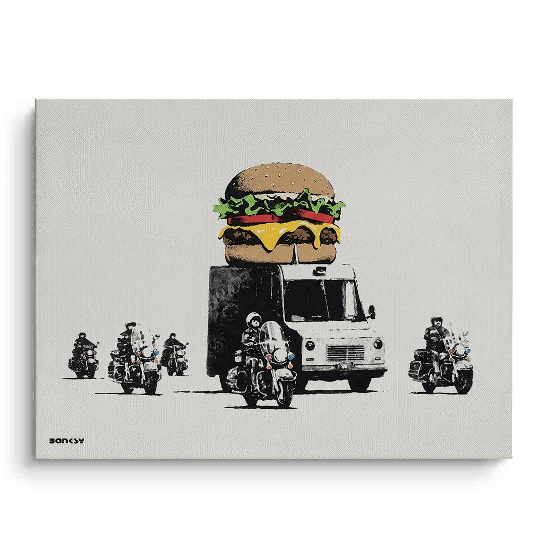 2Banksy Burger Van - Canvas