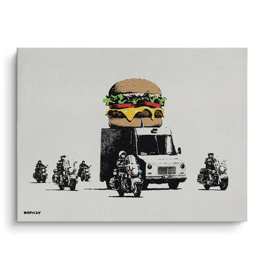 Banksy Burger Van - Canvas
