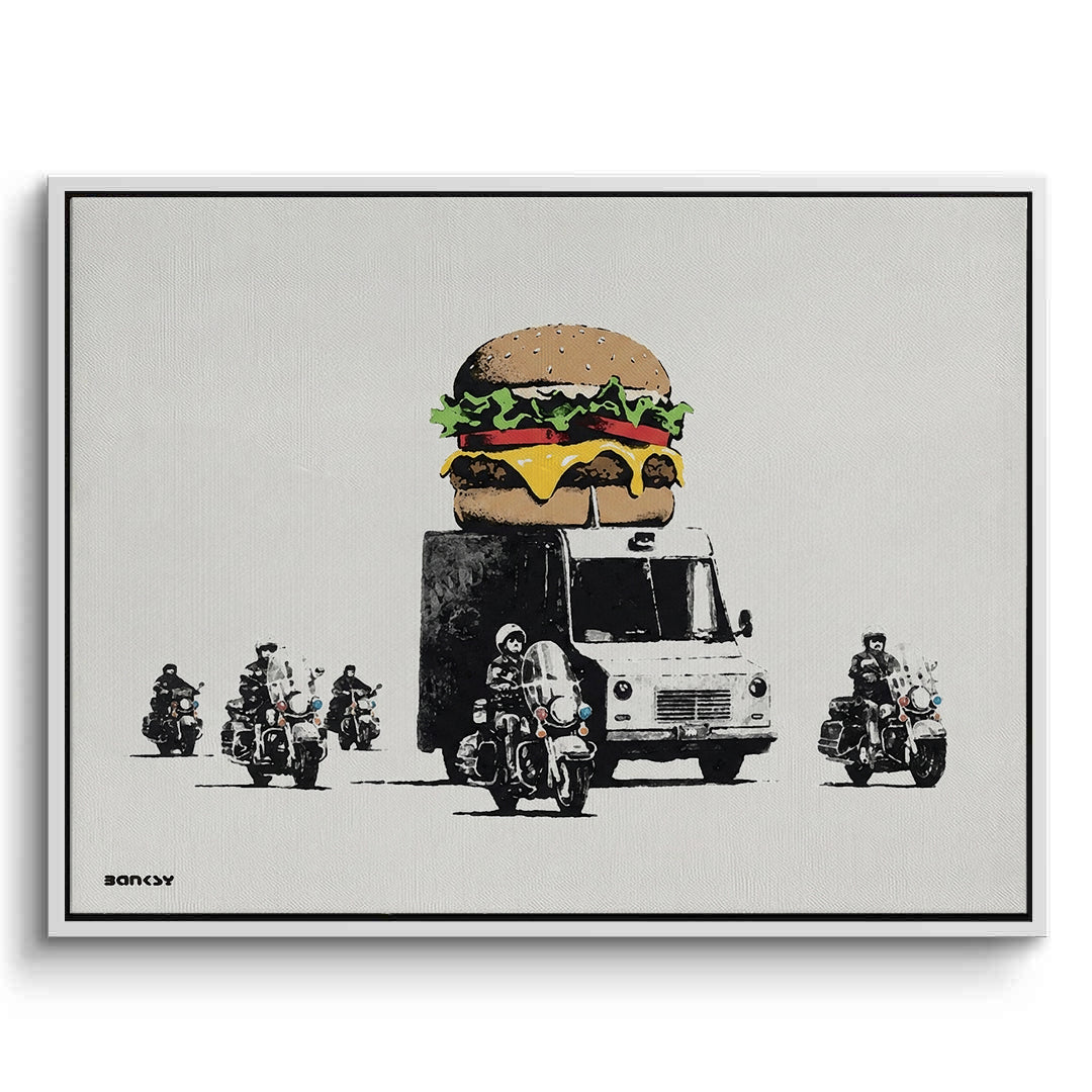 2Banksy Burger Van - Canvas