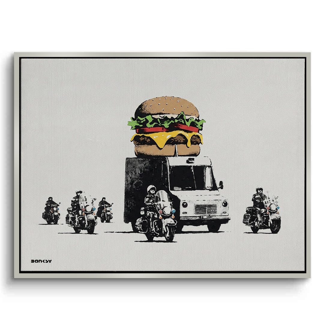 2Banksy Burger Van - Canvas