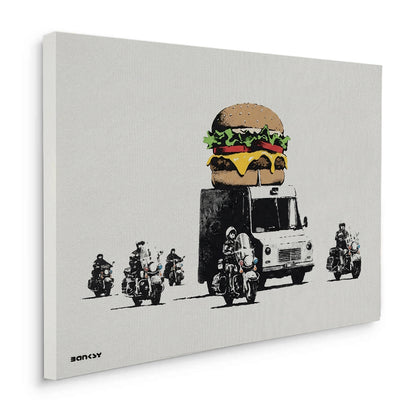 Banksy Burger Van - Canvas