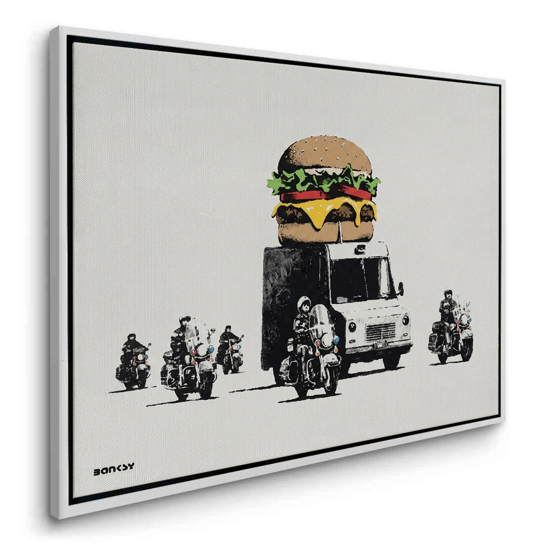 2Banksy Burger Van - Canvas