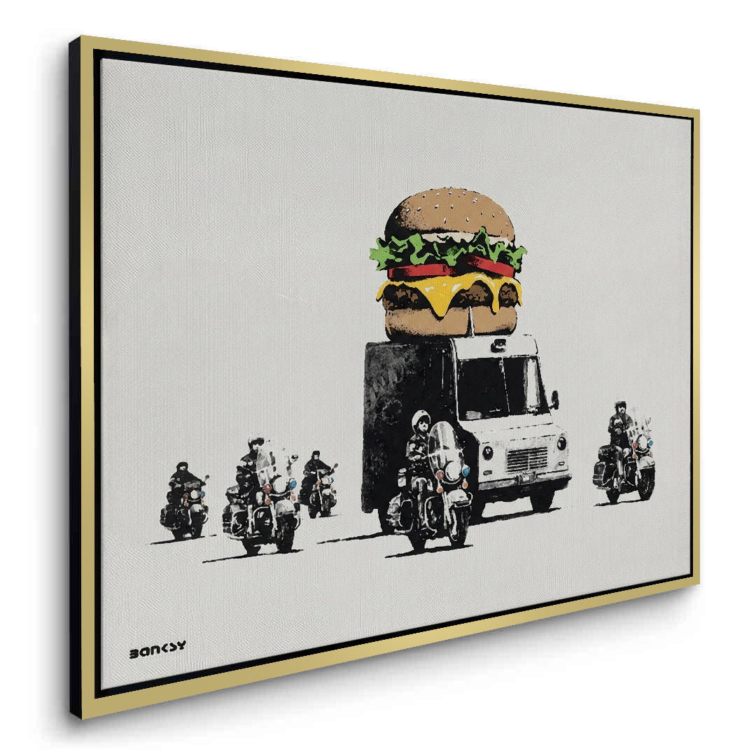 2Banksy Burger Van - Canvas
