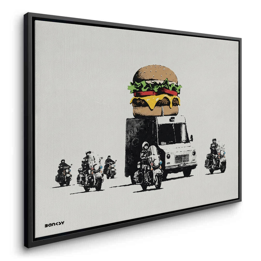 2Banksy Burger Van - Canvas