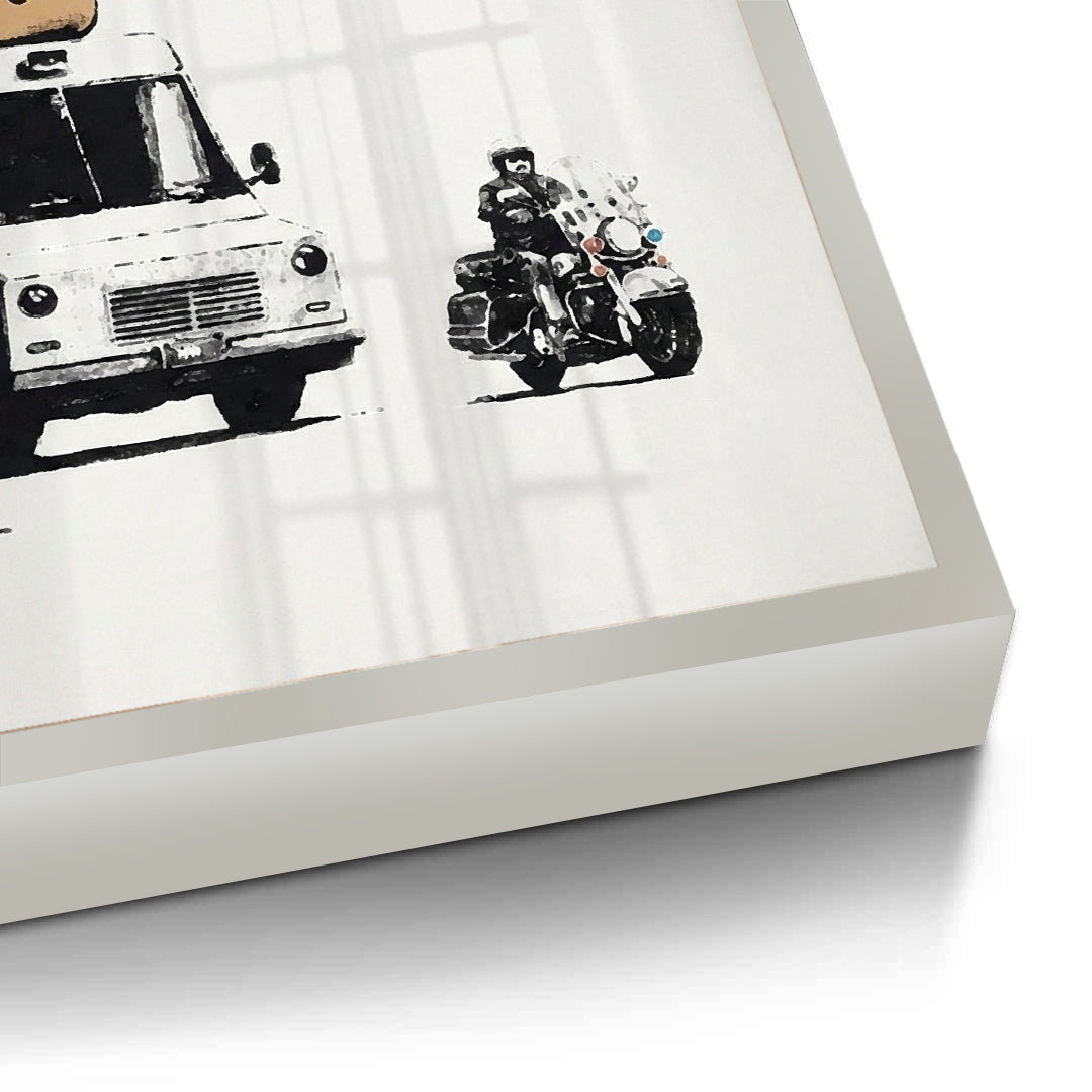 2Banksy Burger Van - Fine Art