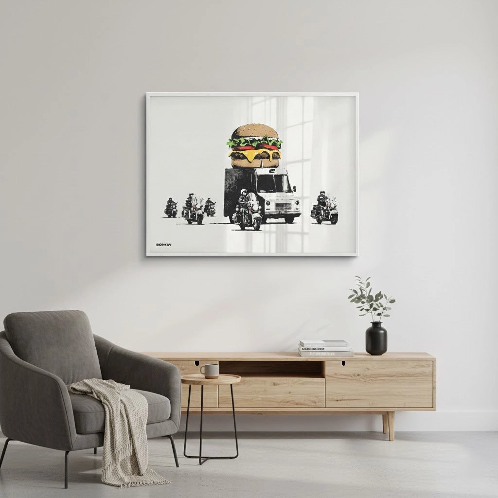 2Banksy Burger Van - Fine Art