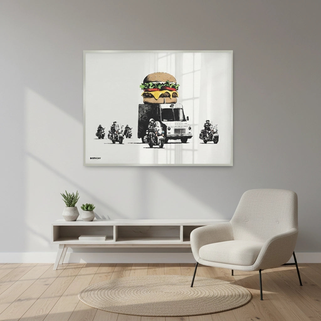 2Banksy Burger Van - Fine Art