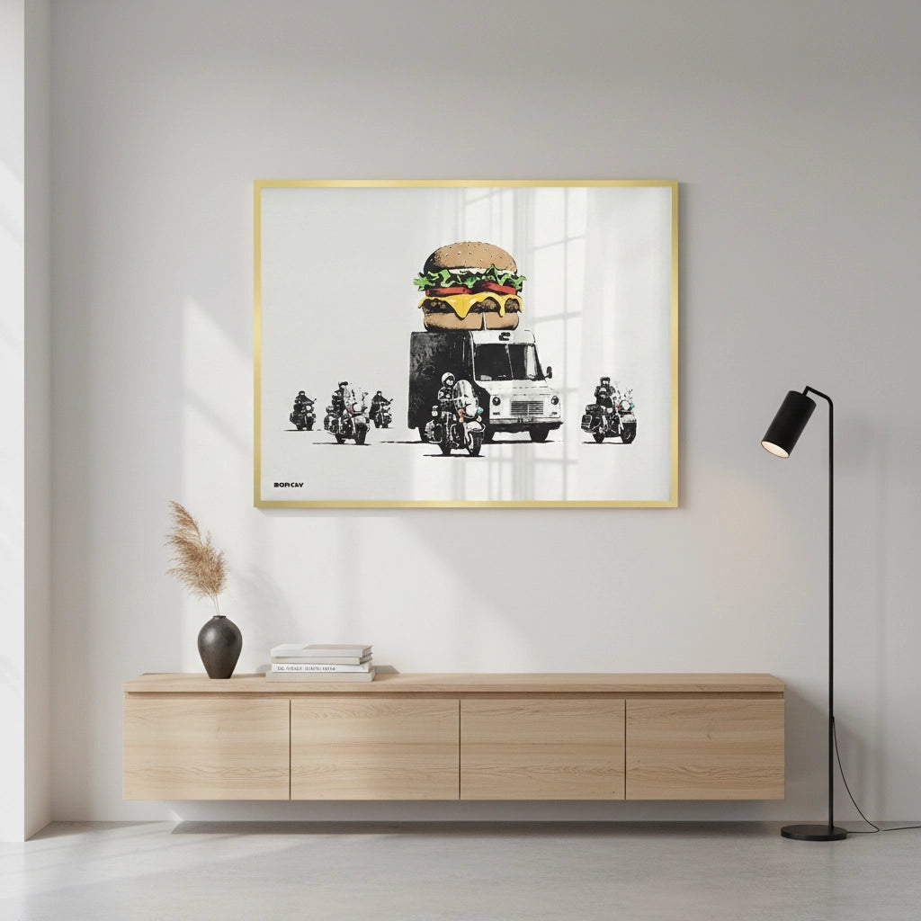 2Banksy Burger Van - Fine Art