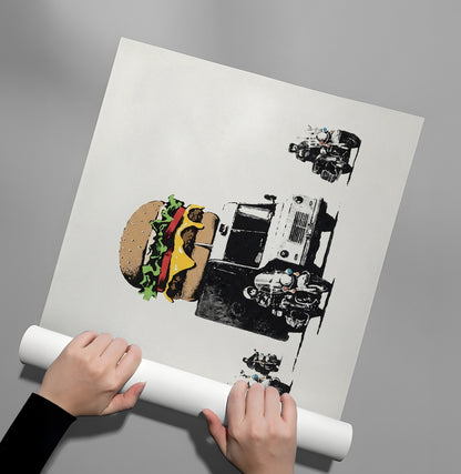 Banksy Burger Van - Poster