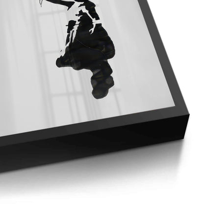 Banksy Style Gold Heart - Fine Art