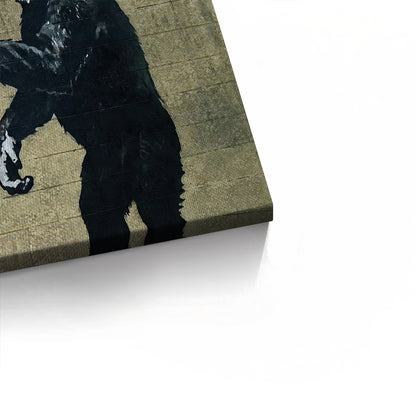 Banksy Style Monkey Graffiti - Canvas