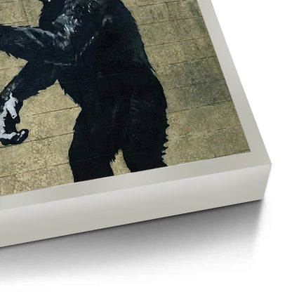 Banksy Style Monkey Graffiti - Fine Art