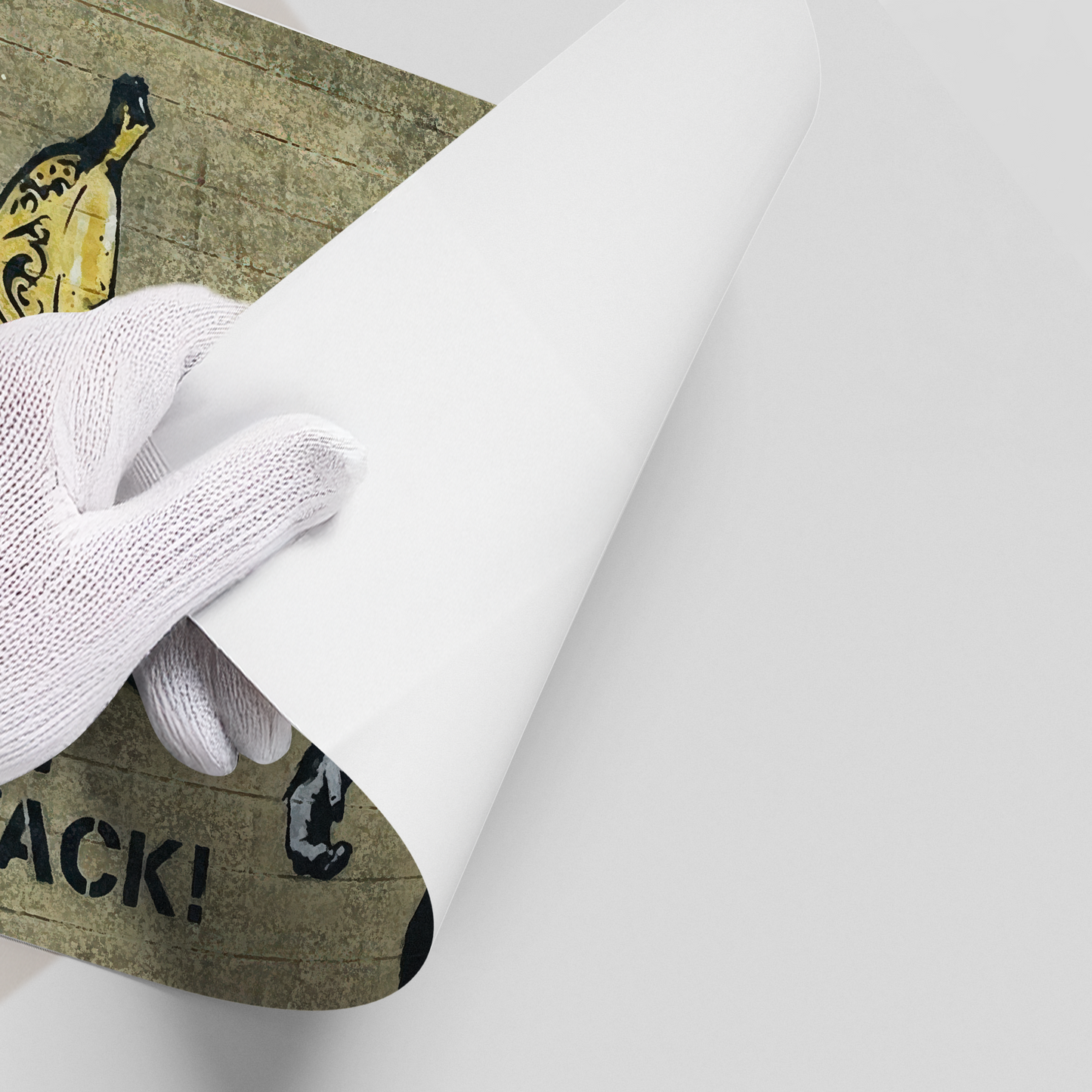 2Banksy Style Monkey Graffiti - Poster