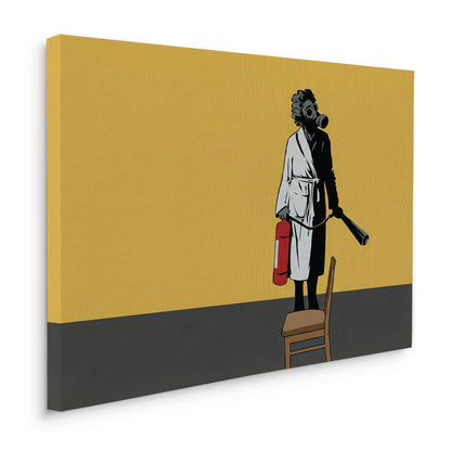 Banksy Ukraine Gas Mask - Canvas