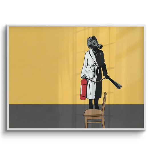 Banksy Ukraine Gas Mask - Fine Art