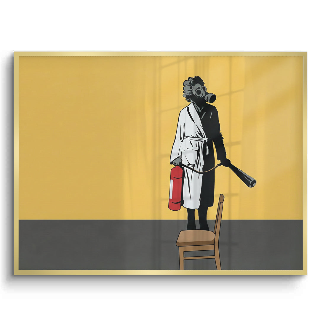 2Banksy Ukraine Gas Mask - Fine Art