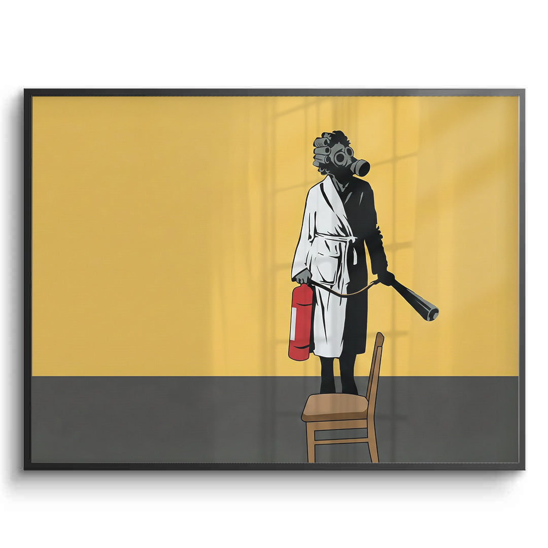 2Banksy Ukraine Gas Mask - Fine Art