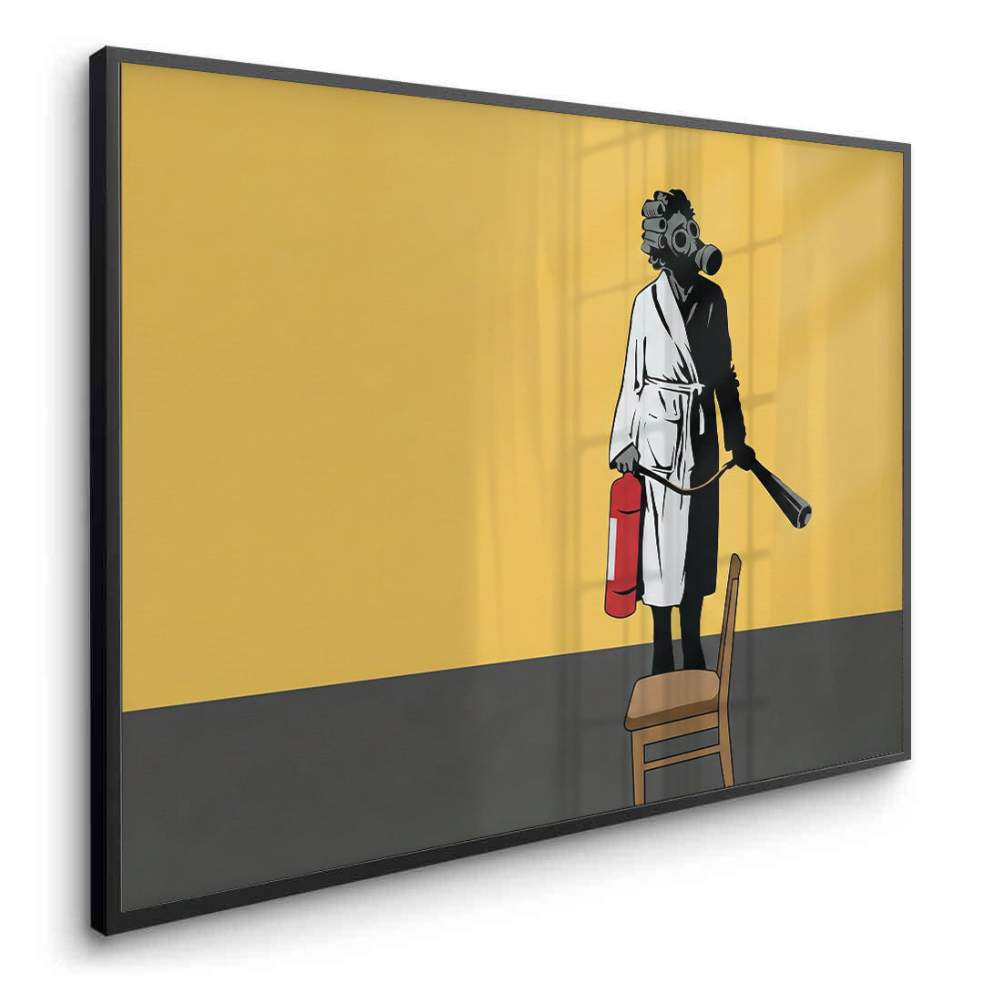 2Banksy Ukraine Gas Mask - Fine Art