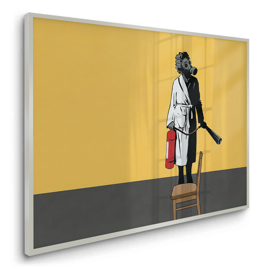 2Banksy Ukraine Gas Mask - Fine Art