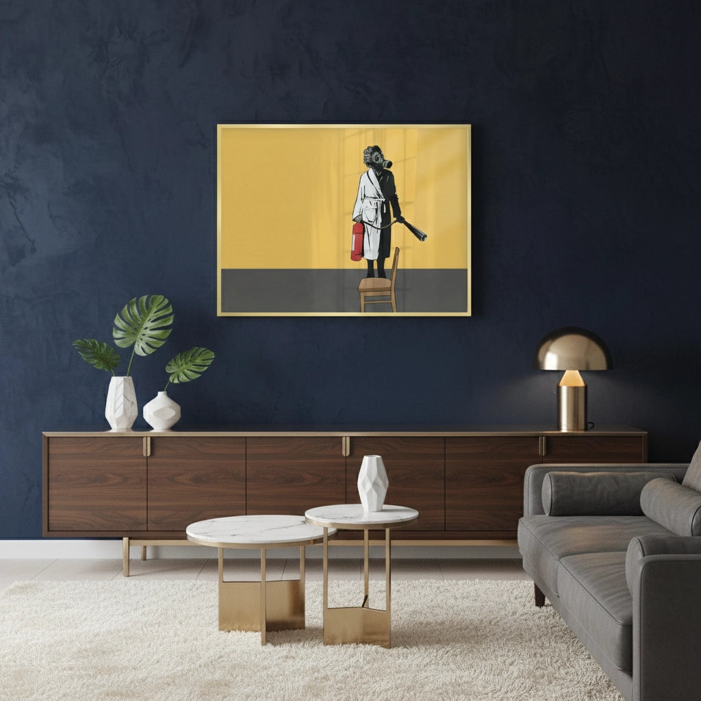 2Banksy Ukraine Gas Mask - Fine Art
