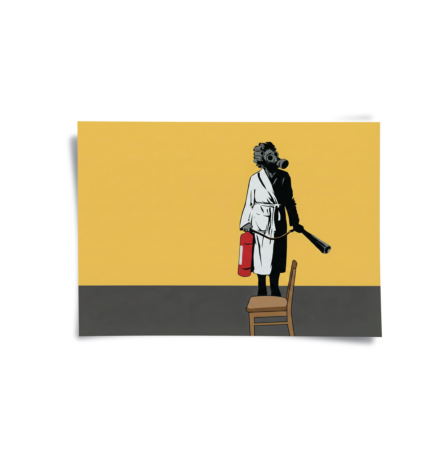 2Banksy Ukraine Gas Mask - Poster
