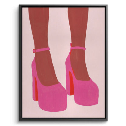 Barbiecore Pink Heels - Canvas