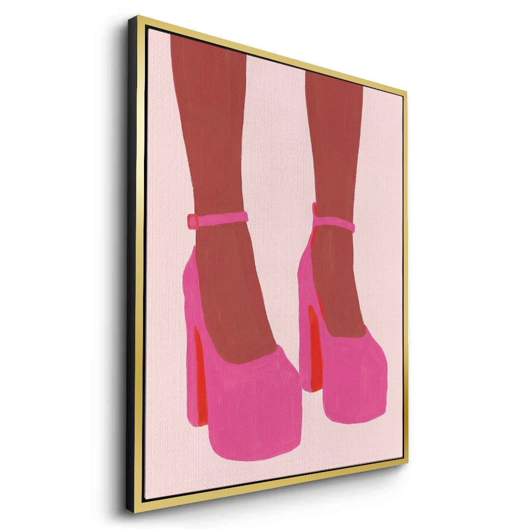 2Barbiecore Pink Heels - Canvas