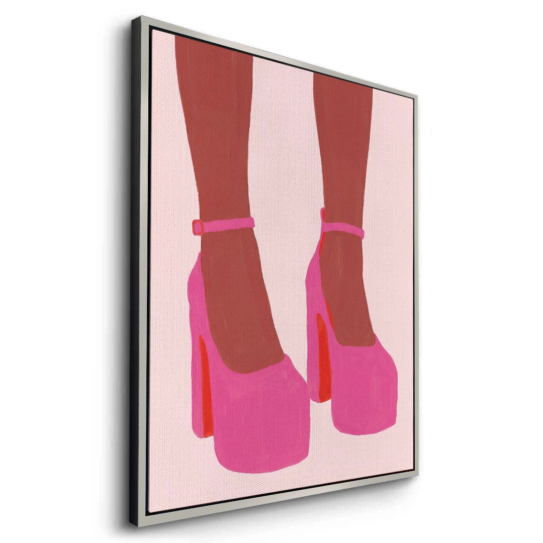 2Barbiecore Pink Heels - Canvas