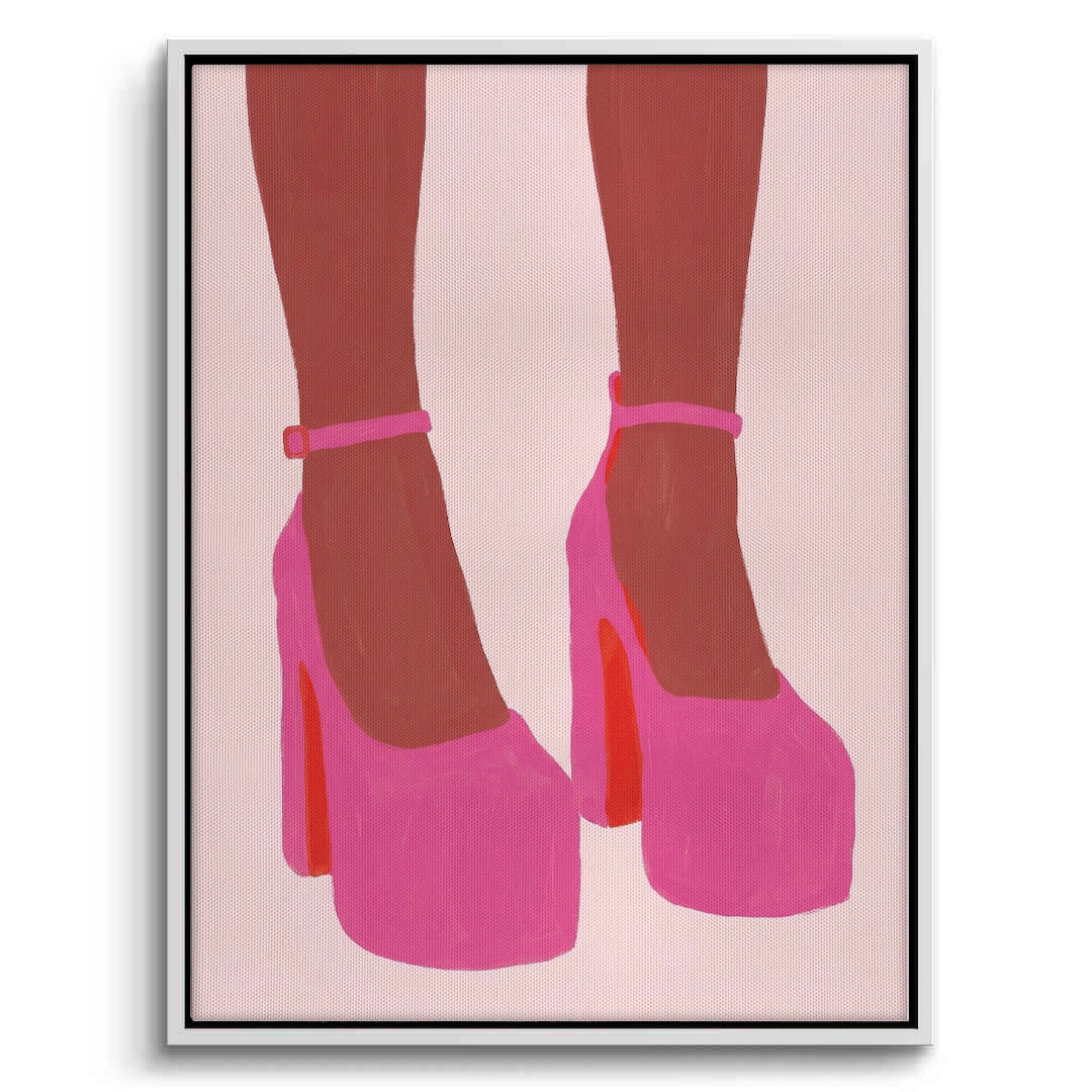 2Barbiecore Pink Heels - Canvas