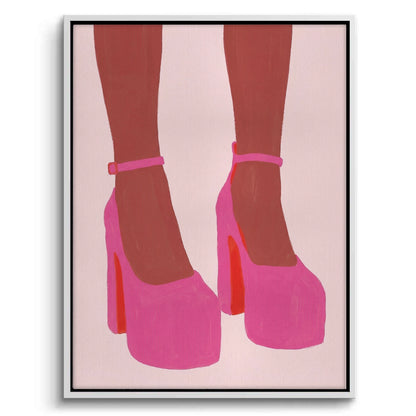 Barbiecore Pink Heels - Canvas