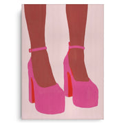 Barbiecore Pink Heels - Canvas
