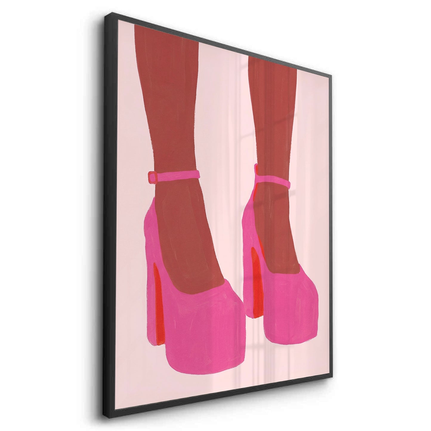 2Barbiecore Pink Heels - Fine Art