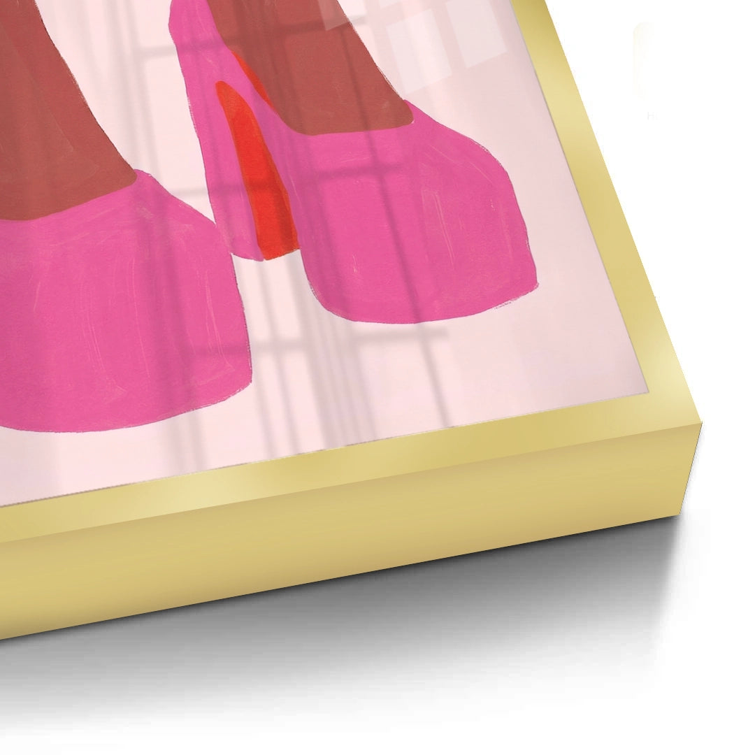 2Barbiecore Pink Heels - Fine Art