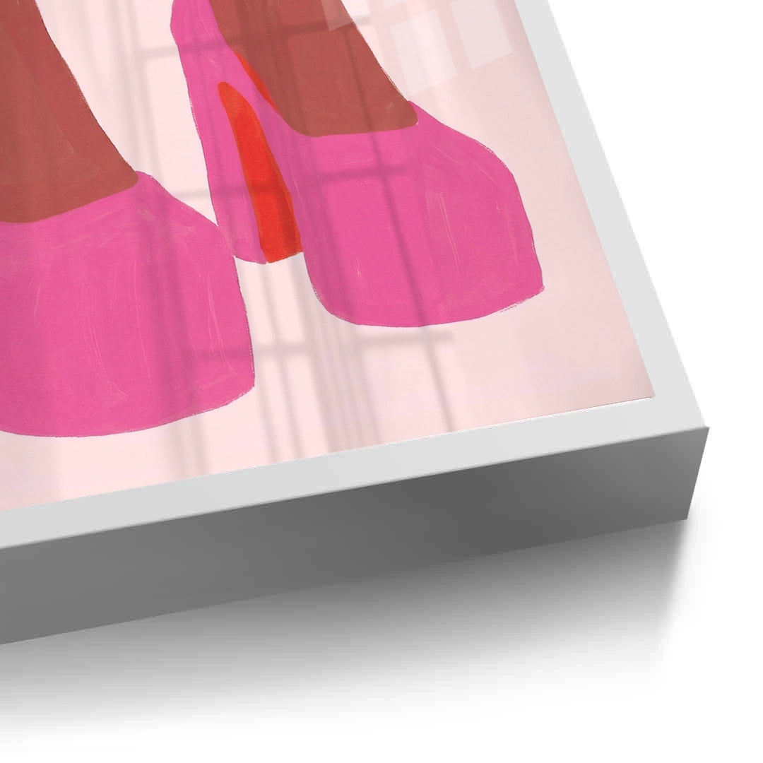 2Barbiecore Pink Heels - Fine Art