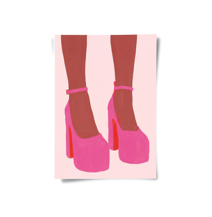 Barbiecore Pink Heels - Poster