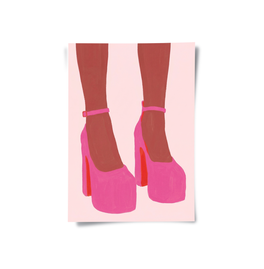 Barbiecore Pink Heels - Poster