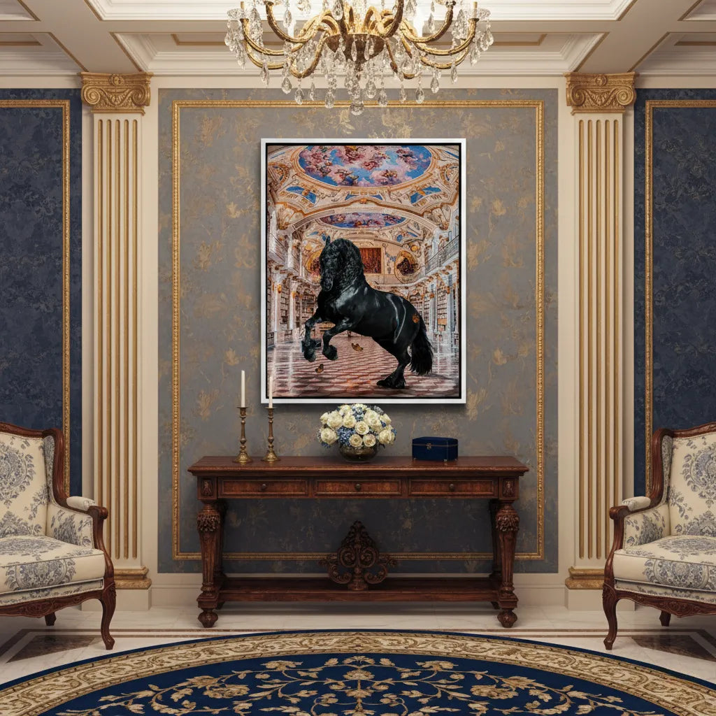 Baroque Horse - Canvas - Jasmineart.ae