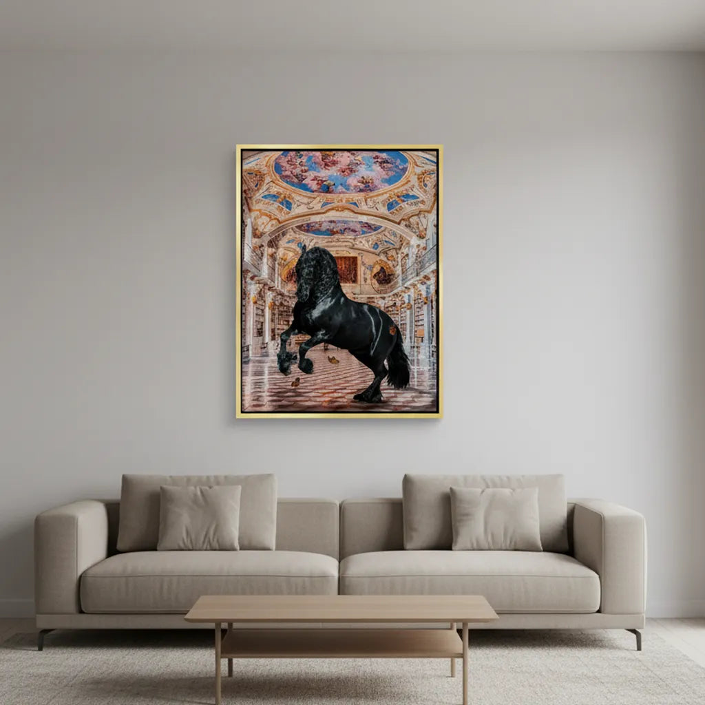 Baroque Horse - Canvas - Jasmineart.ae