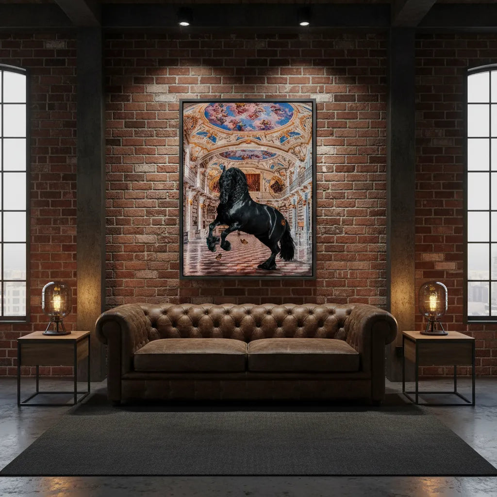 Baroque Horse - Canvas - Jasmineart.ae