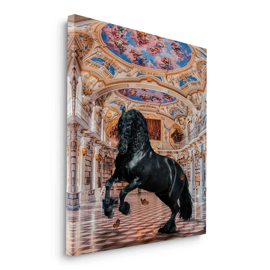 Baroque Horse - Canvas - Jasmineart.ae