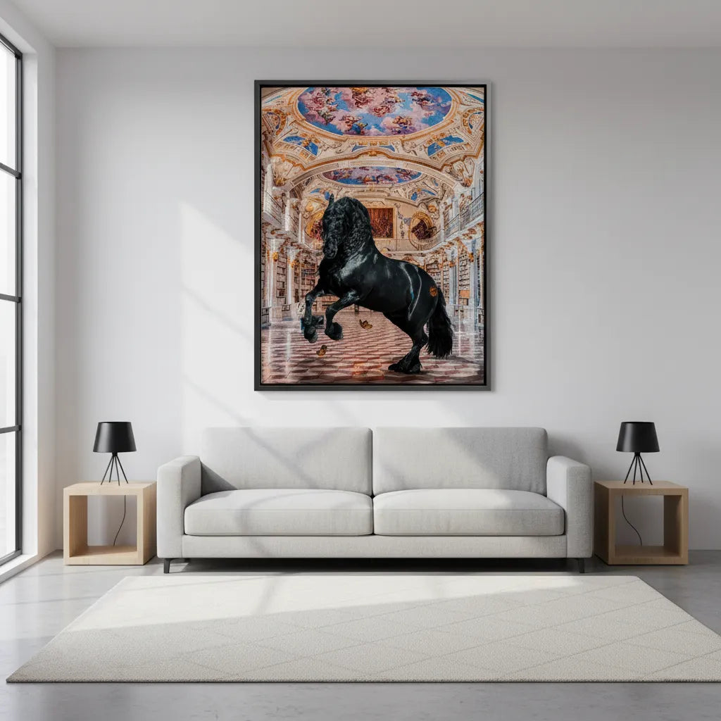 Baroque Horse - Canvas - Jasmineart.ae
