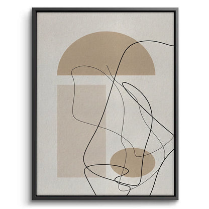 Beige Geometric - Canvas