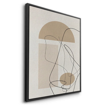 Beige Geometric - Canvas