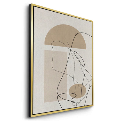 Beige Geometric - Canvas