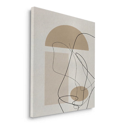 Beige Geometric - Canvas