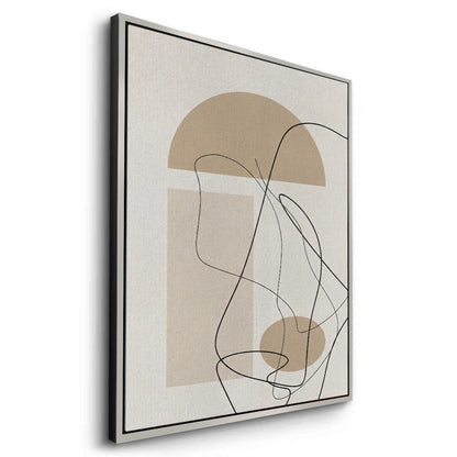 Beige Geometric - Canvas